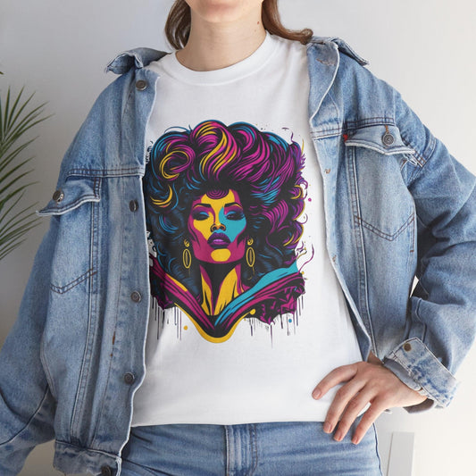 Colorful 90’s Music Queen Graphic Tee - Epic Ink Tees