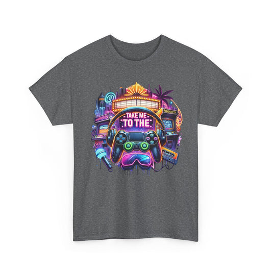 Take Me to the Game Unisex Heavy Cotton Tee - Vibrant Gamer Shirt - Epic Ink Tees