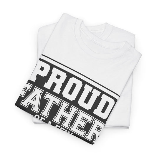 Proud Father Funny T-Shirt – Unisex Heavy Cotton Tee for Cool Dads with Humor