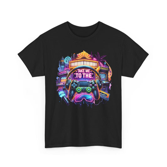 Take Me to the Game Unisex Heavy Cotton Tee - Vibrant Gamer Shirt - Epic Ink Tees