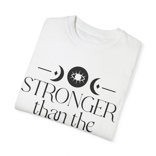 Stronger than the Storm Unisex Garment-Dyed T-Shirt | Inspirational Tee - Epic Ink Tees